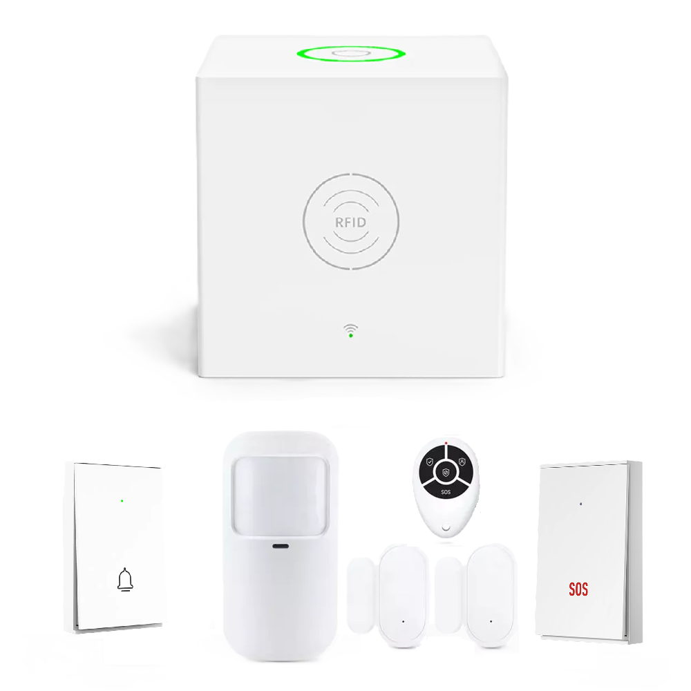 Smart Life Tuya WIFI Alarm System for Door Window PIR Motion Doorbell SOS Panic | 5V w/ Backup power