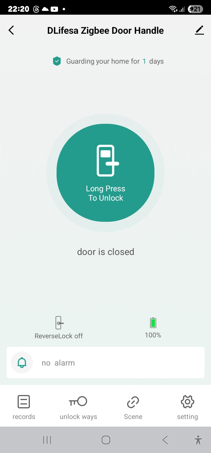 Smart Life Tuya Zigbee Door Handle Fingerprint Keypad Card Lock | F2 | Waterproof | Black