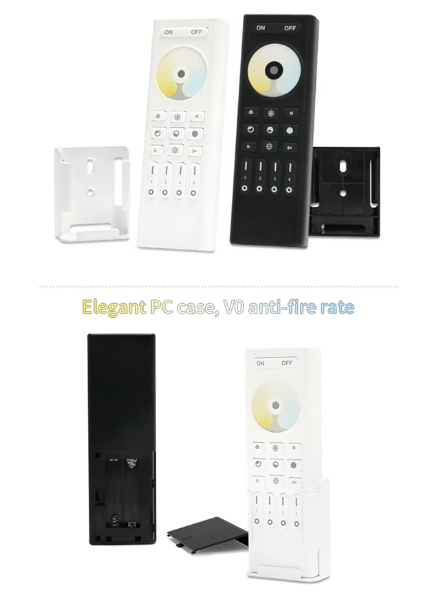 Wireless 2.4G RF Remote Controller | 4 Zones | CCT | Dimming | 3V | RC02RF | White