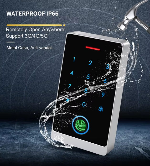 Smart Life Tuya WIFI Access Control 12V Fingerprint Keypad Card Doorbell | IP66 | DLHF8