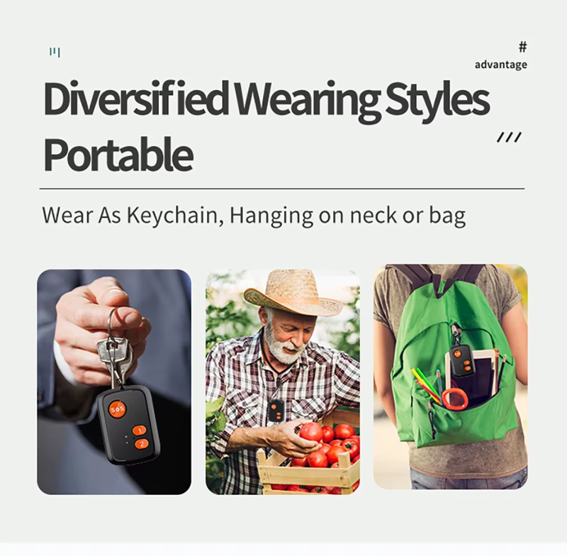 4G GPS Pendant Child Elderly Asset Safety Tracker w/ SOS Button, Voice Calling & Real‑Time Tracking