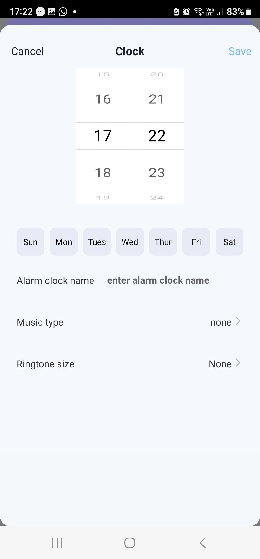 Smart Life Tuya WIFI Alarm Clock Time LED Display w/ Temperature & Humidity Sensor | 5V | White