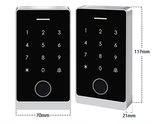 Smart Life Tuya WIFI Access Control 12V Fingerprint Keypad Card Doorbell | IP66 | DLHF8
