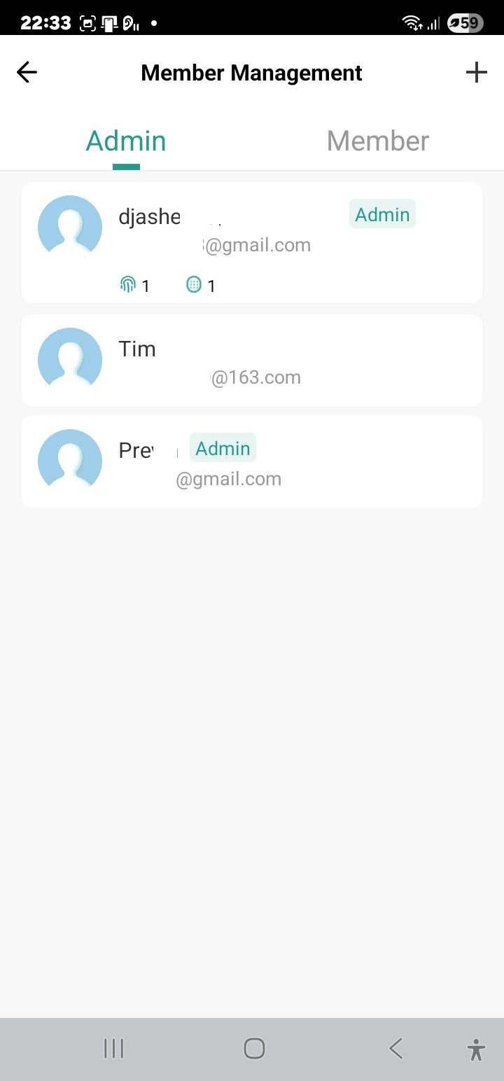 Smart Life Tuya WIFI Door Handle Fingerprint Keypad Card Doorbell Lock HR08P (Black)