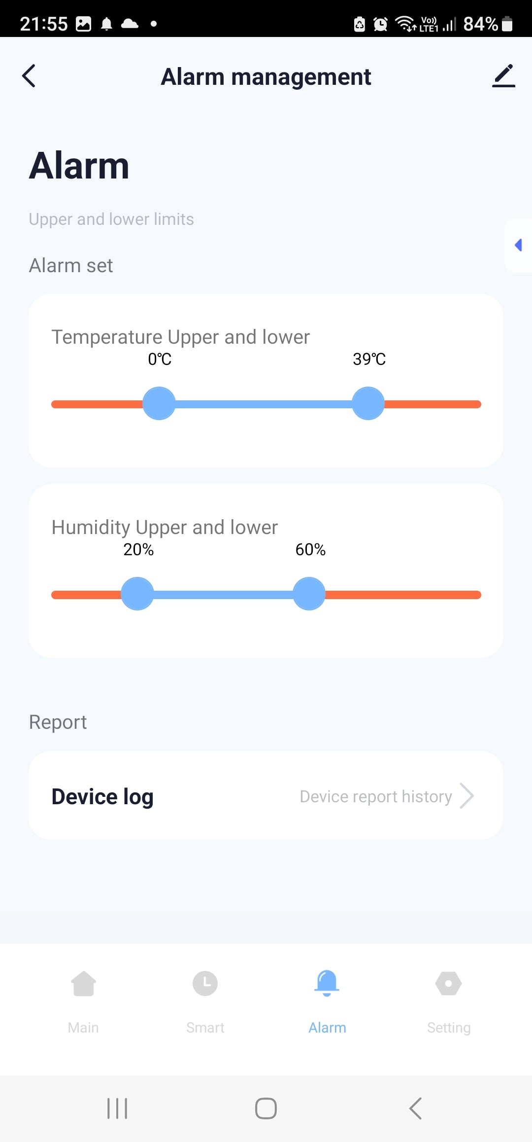 Smart Life Tuya Bluetooth Temperature & Humidity Sensor | 3V