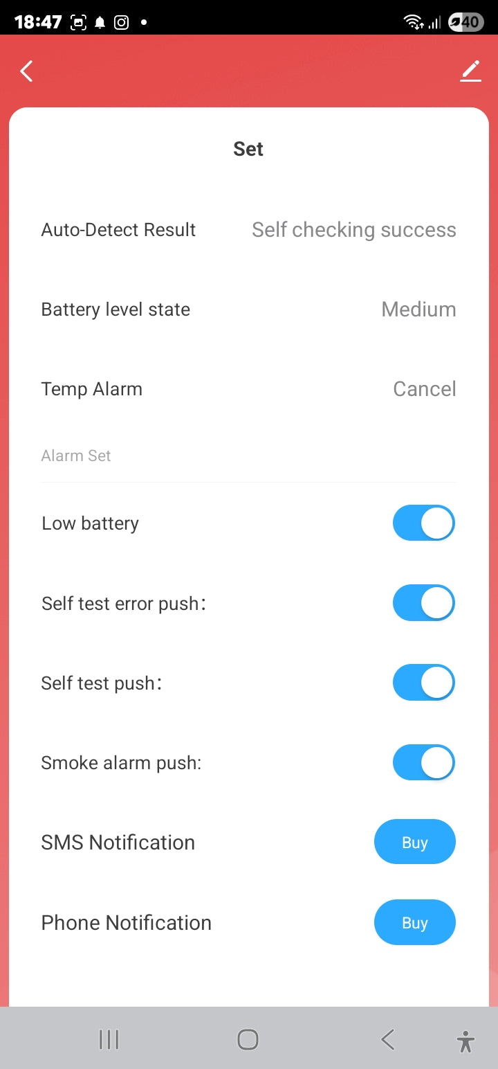 Smart Life Tuya Zigbee Smoke Temperature Humidity Detector Sensor w/ 80db Alarm Sound Speaker | 3V