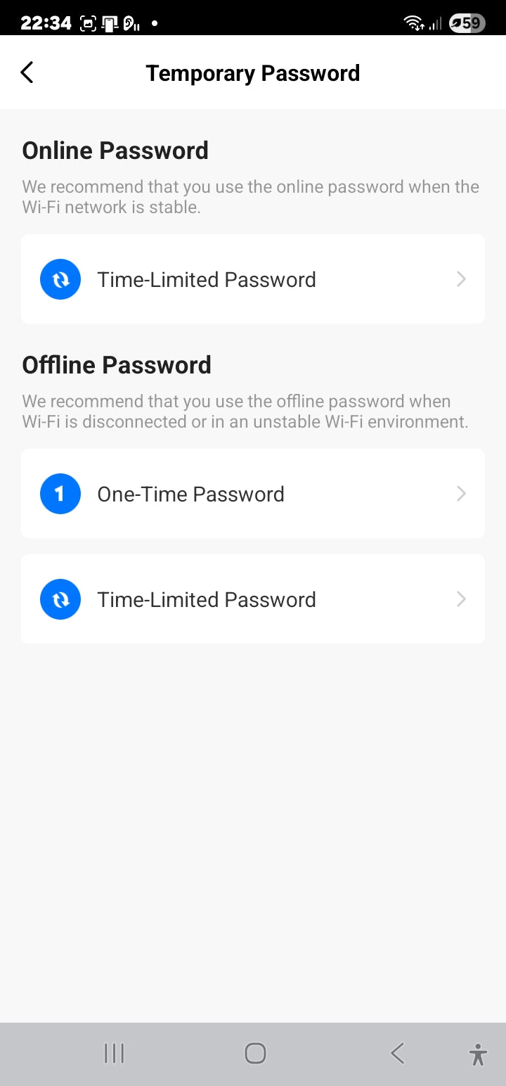 Smart Life Tuya WIFI Door Handle Fingerprint Keypad Card Doorbell Lock HR08P (Black)