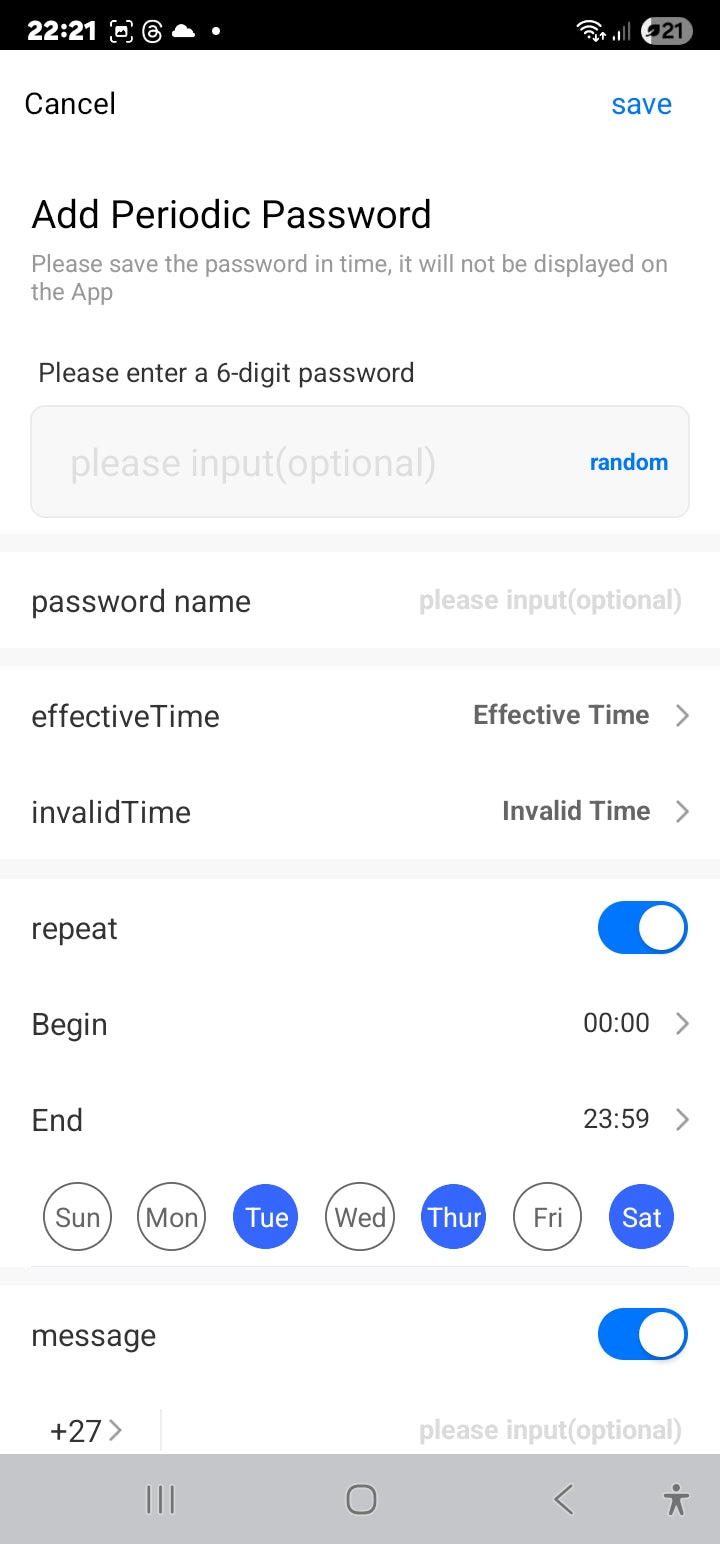 Smart Life Tuya Zigbee Door Handle Fingerprint Keypad Card Lock | F2 | Waterproof | Black