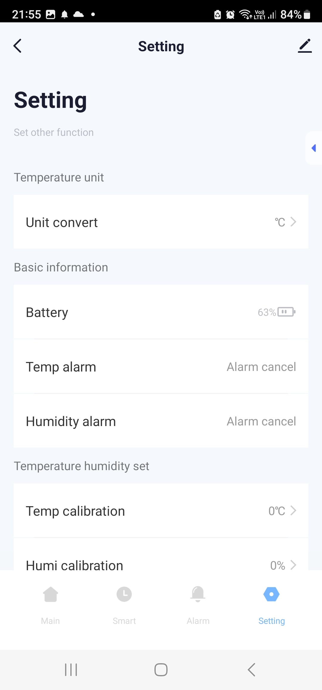 Smart Life Tuya Bluetooth Temperature & Humidity Sensor | 3V