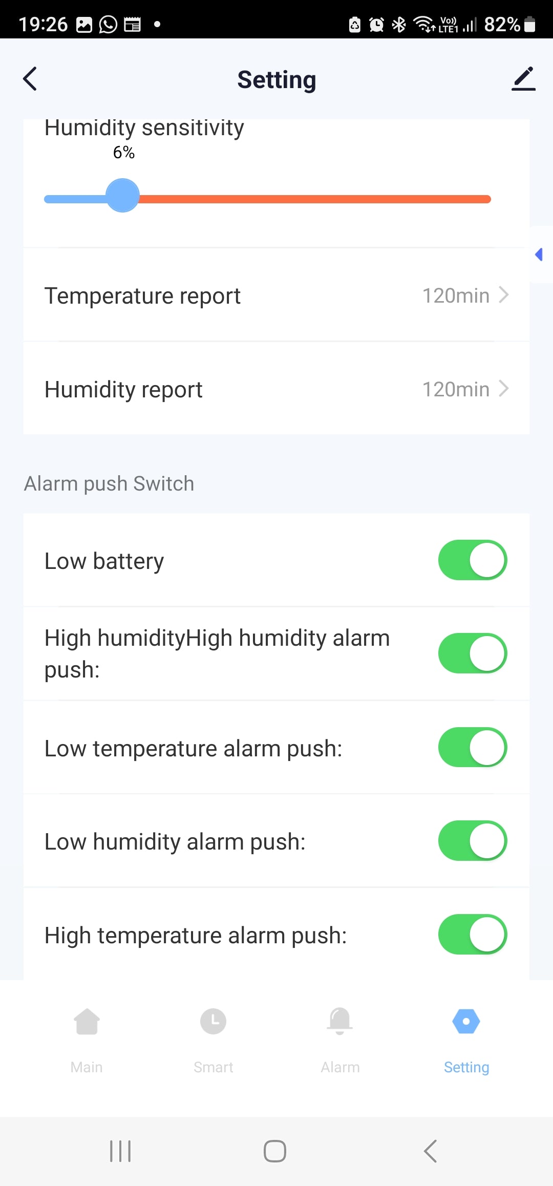 Smart Life Tuya WIFI Temperature Humidity Sensor w/ Clock Date w/ Backlight