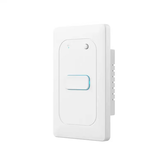 Smart Life Tuya WIFI 1CH LED Light Button Switch | Live & Neutral / Live & No Neutral Wire | White