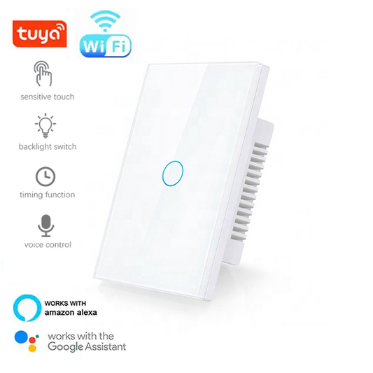 Smart Life Tuya WIFI 1CH LED Light Switch | Live & Neutral / Live & No Neutral Wire | White