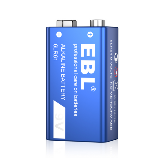 EBL 9V Alkaline Battery | 1.5V | 550mAh | 1 Pack