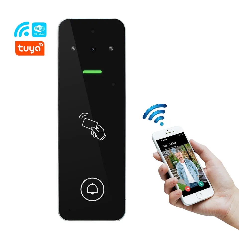 Smart Life Tuya WIFI Waterproof 12V Video Doorbell Intercom AccessControl Card Door Gate Garage VC4R