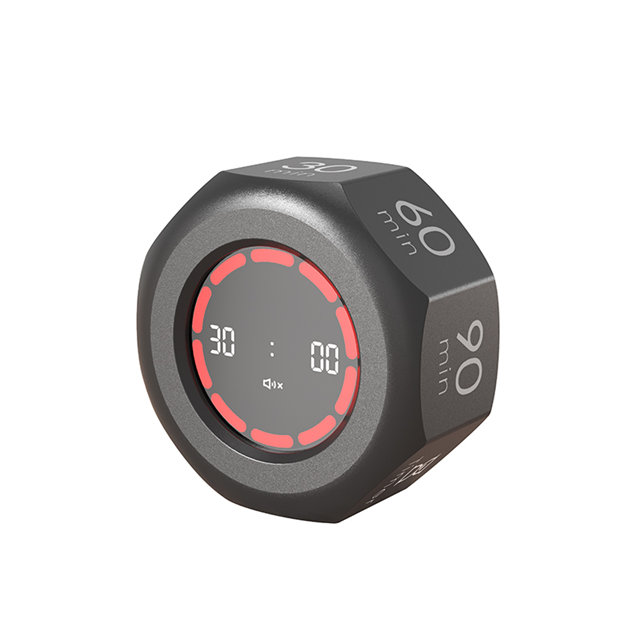 Flip Digital Timer Octagon – 1/3/5/15/30/60/90 Min Gravity Countdown/ Timer | Black