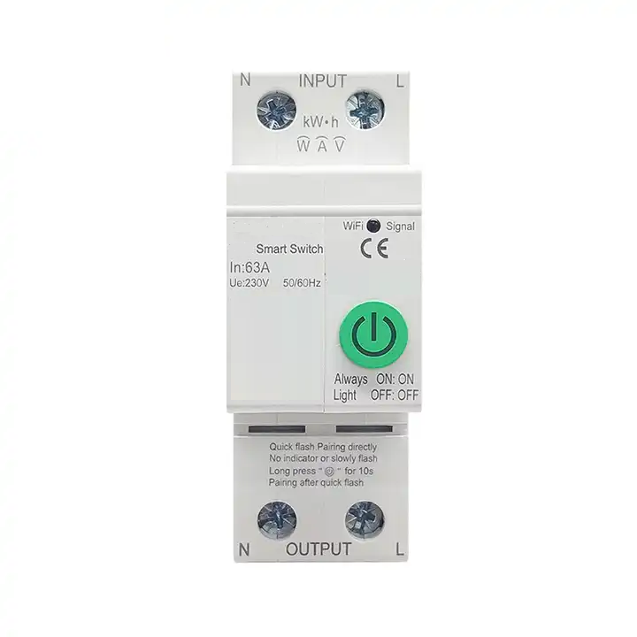 Smart Life Tuya Zigbee 2P 230V 63A 13800W 13.8KW MCB Button Switch Circuit Breaker Power Monitoring