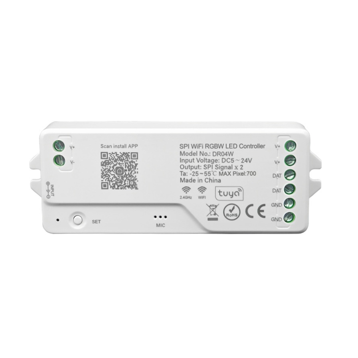 Smart Life Tuya WIFI LED Strip Light Controller | SPI | RGBWIC | DC 5-24V