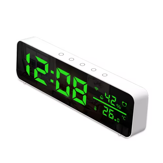 Smart Life Tuya WIFI Alarm Clock Time LED Display w/ Temperature & Humidity Sensor | 5V