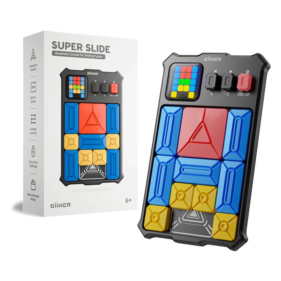 GiiKER Super Slide – Smart Sliding Puzzle Game with 500+ Challenges | STEM Brain Teaser for Kids 6+