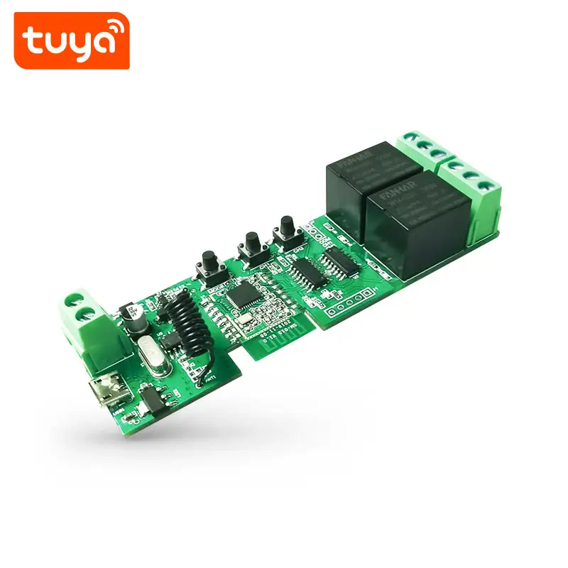 Smart Life Tuya Zigbee 2CH Door Opener Relay Module with RF433Mhz