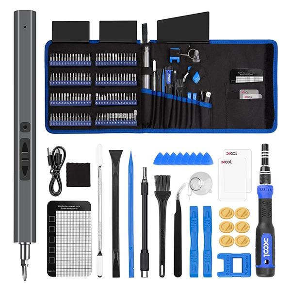 150 in 1 Precision Electric Screwdriver Set w/ 120 Magnetic Bits Tool Kit w/ Carry Case