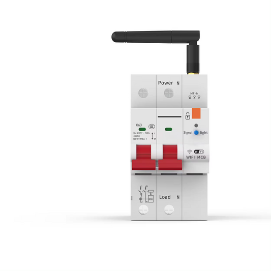 Smart Life Tuya WIFI 2P 230V 63A 13800W 13.8KW MCB Switch Circuit Breaker w/ Power Monitor