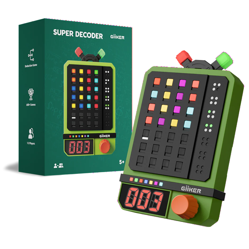 GiiKER Super Decoder – Smart Code‑Breaking Puzzle Console with 600 Levels STEM Logic Game for Kids 5+