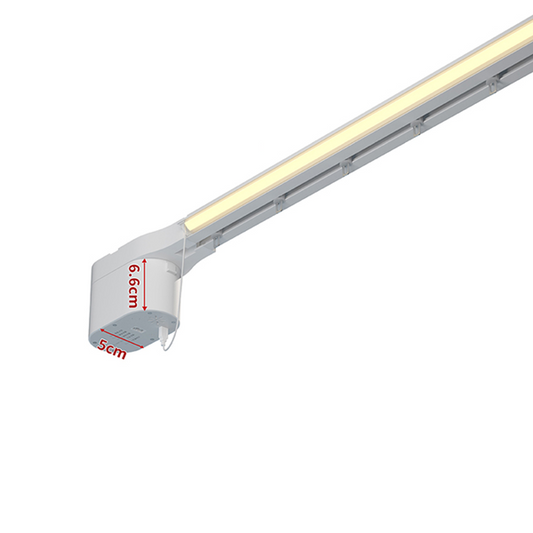 Smart Life Tuya WIFI Curtain Track w/ Motor RGB LED Strip Light & Remote | 2.2m