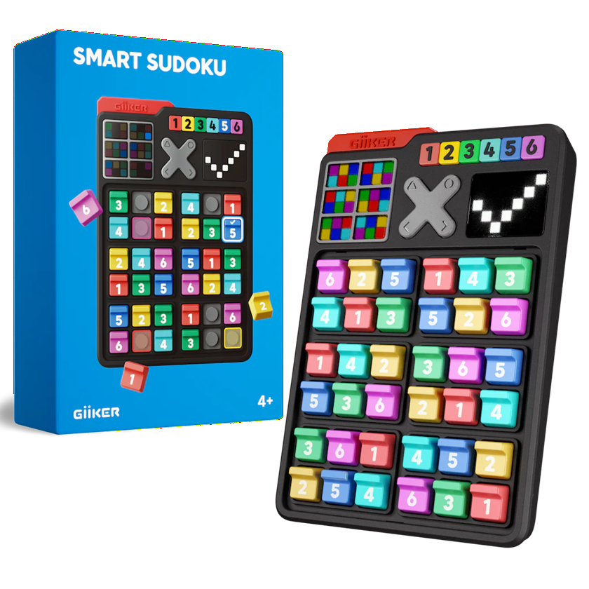 GiiKER Smart Sudoku – Interactive Sudoku Console with 2500 Challenges | STEM Logic Game for Kids 4+