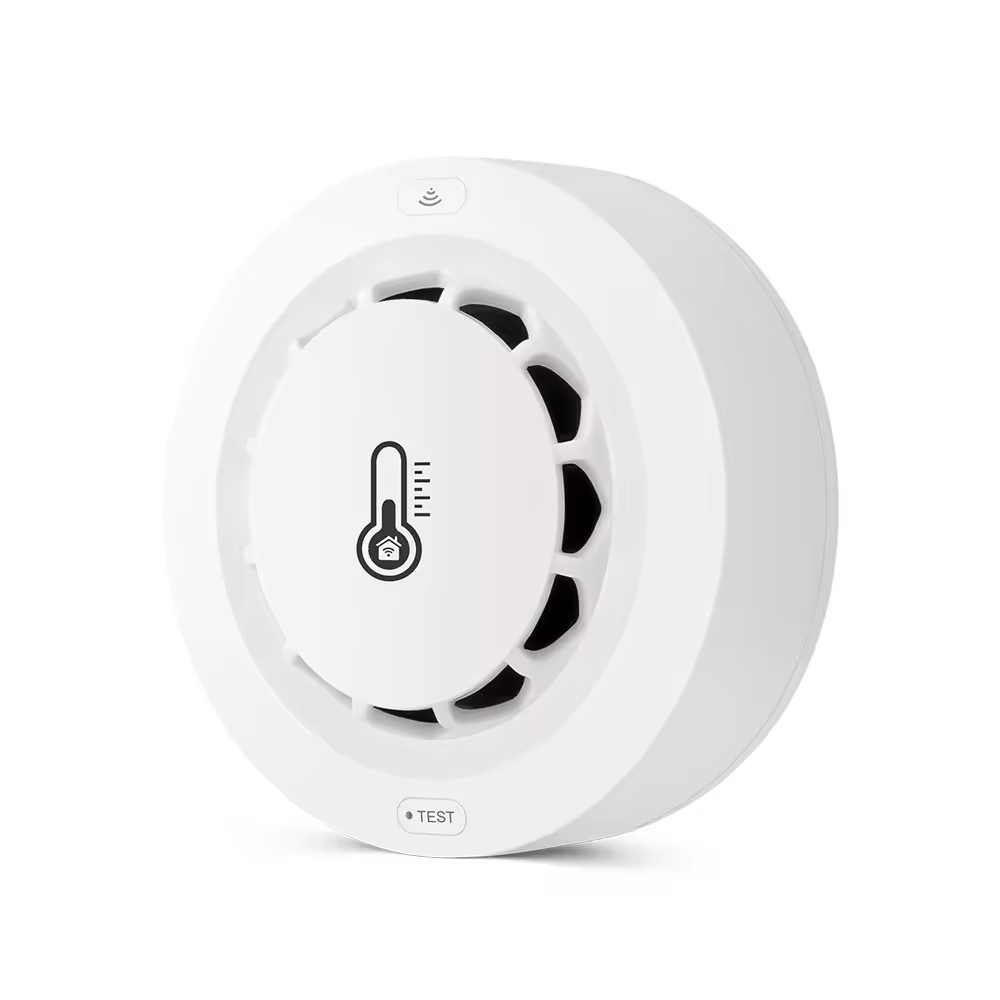 Smart Life Tuya WIFI Smoke Temperature Humidity Detector Sensor w/ 80db Alarm Sound Speaker | 3V