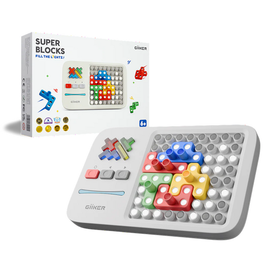 GiiKER Super Blocks – Smart Puzzle Game with 1000+ Challenges for Kids Adults STEM Learning Toy