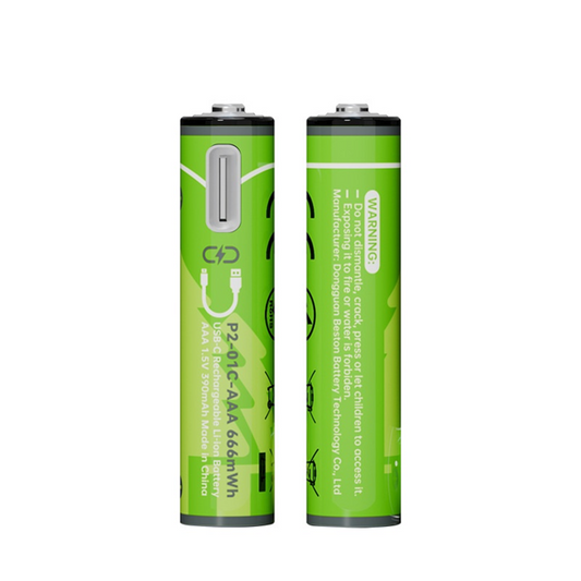BESTON AAA USB C Rechargeable Lithium-ion Battery | 10380 | 1.5V | 600mAh | 4 Pack