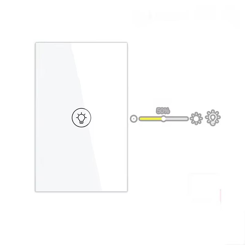 Smart Life Tuya WIFI 1CH Dimmer Light Switch | Live & Neutral Wire | White