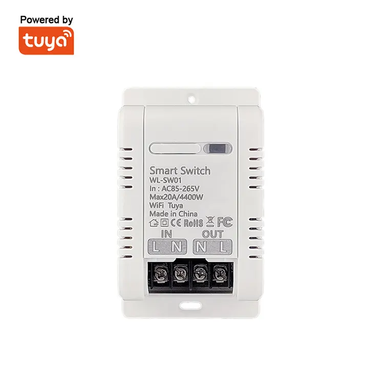 Smart Life Tuya WIFI 1CH 20A 4400W 4.4KW Switch Relay