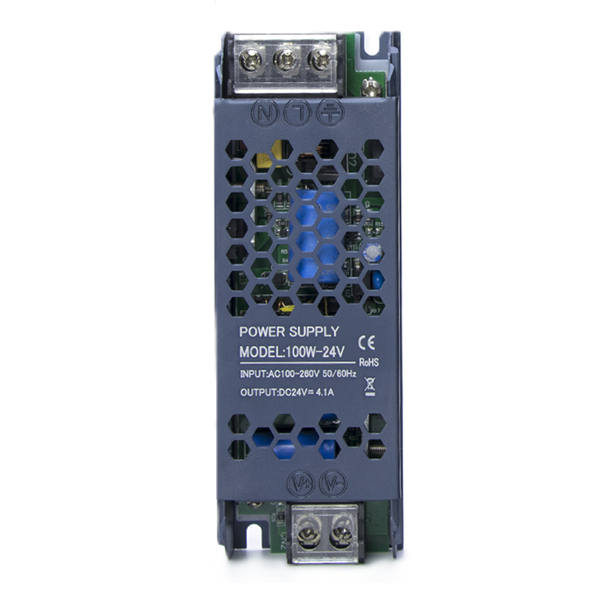 DC 24V 4.16A 100W Slim LED Driver Constant Voltage Power Supply for LED Strips & Lighting | AC Input