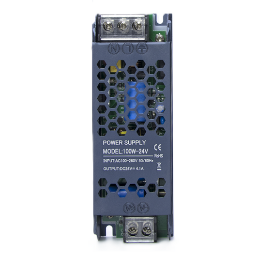 DC 24V 4.16A 100W Slim LED Driver Constant Voltage Power Supply for LED Strips & Lighting | AC Input