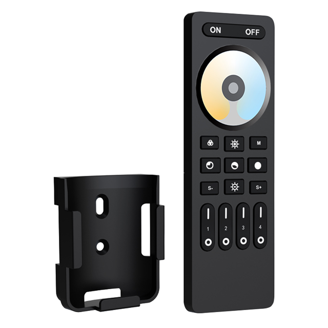 Wireless 2.4G RF Remote Controller | 4 Zones | CCT | Dimming | 3V | RC02RF | Black