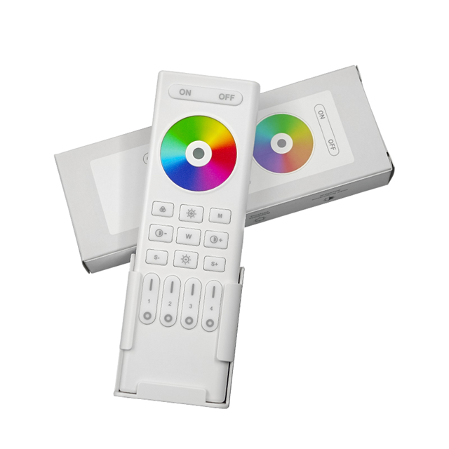 Wireless 2.4G RF Remote Controller | 4 Zones | RGB/ RGBW/ RGBCCT | Dimming | 3V | RC03RF | White