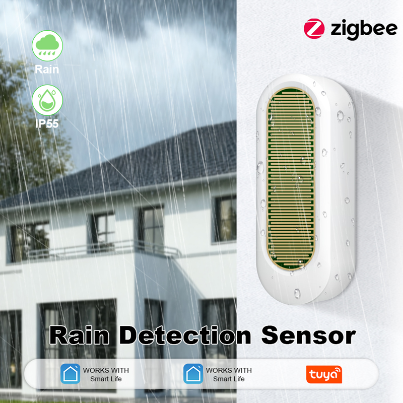 Smart Life Tuya Zigbee Rain Detector Sensor | IP55 Outdoor Rainproof | 3V