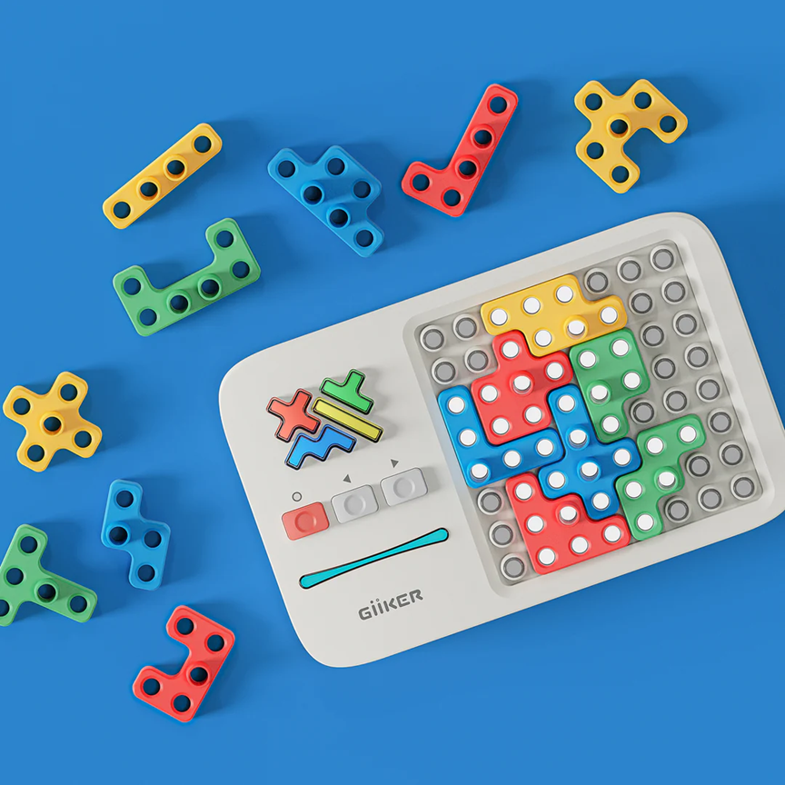 GiiKER Super Blocks – Smart Puzzle Game with 1000+ Challenges for Kids Adults STEM Learning Toy