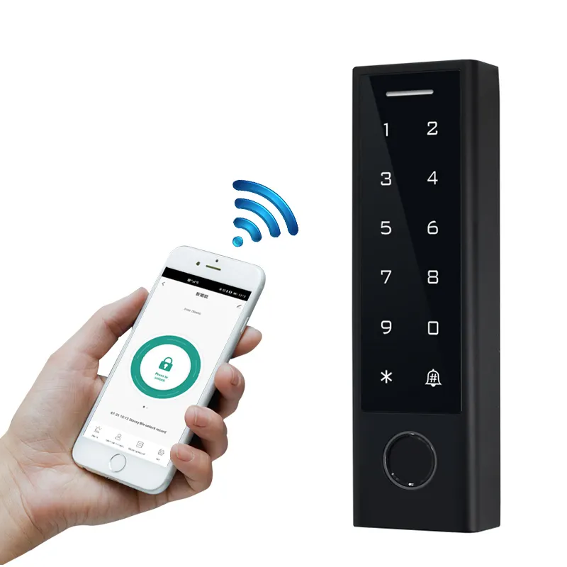 Smart Life Tuya WIFI Waterproof 12V Access Control Fingerprint Keypad Card Doorbell Gate Garage CF3