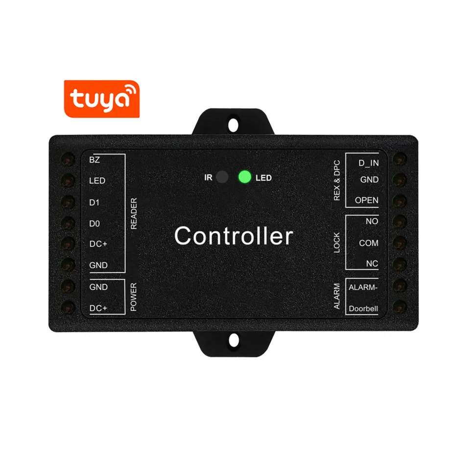 Smart Life Tuya WIFI 12V Access Controller for Wiegand Keypad Card Reader for Door Gate Garage Motor