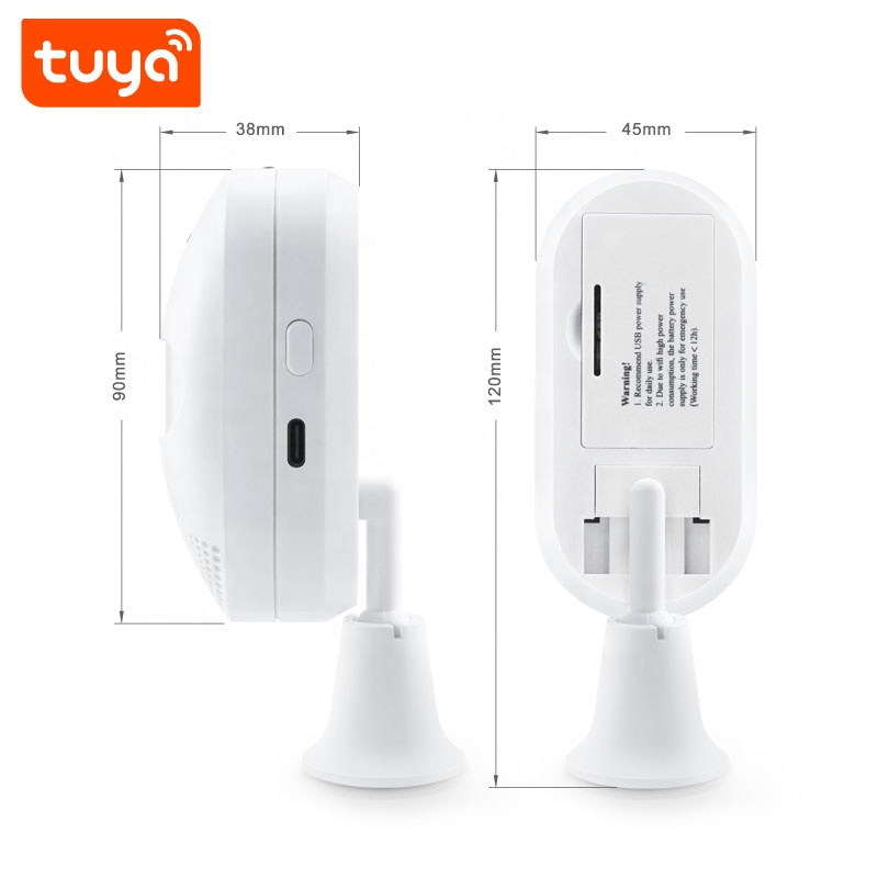 Smart Life Tuya WIFI Wall Mounted PIR Motion Detector Sensor Alarm | 5V