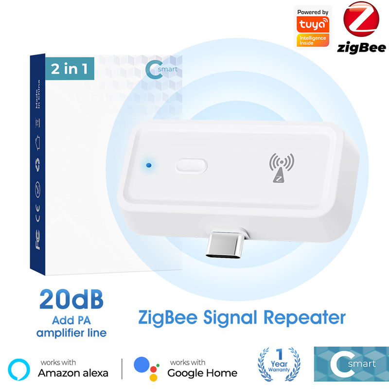 Smart Life Tuya Zigbee Signal Repeater | 20dB | 5V | USB-C