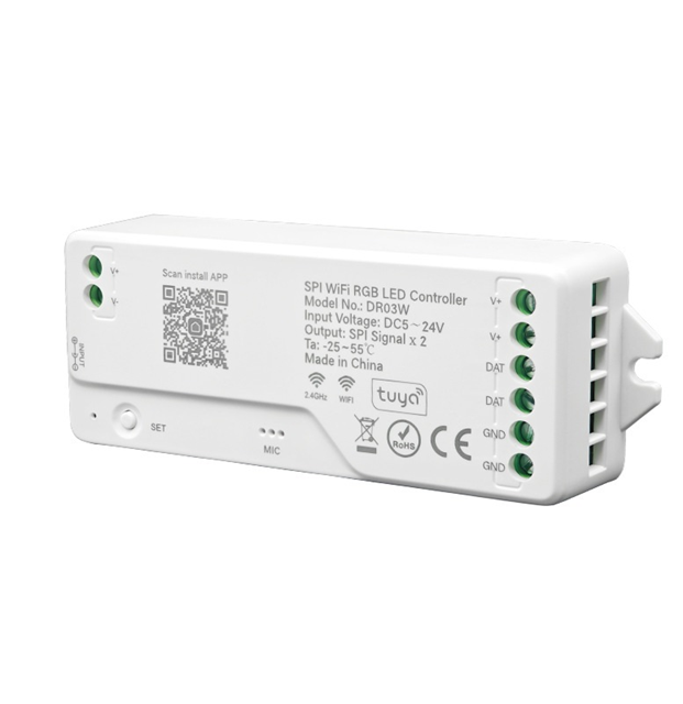 Smart Life Tuya WIFI LED Strip Light Controller | SPI | RGBIC | DC 5-24V