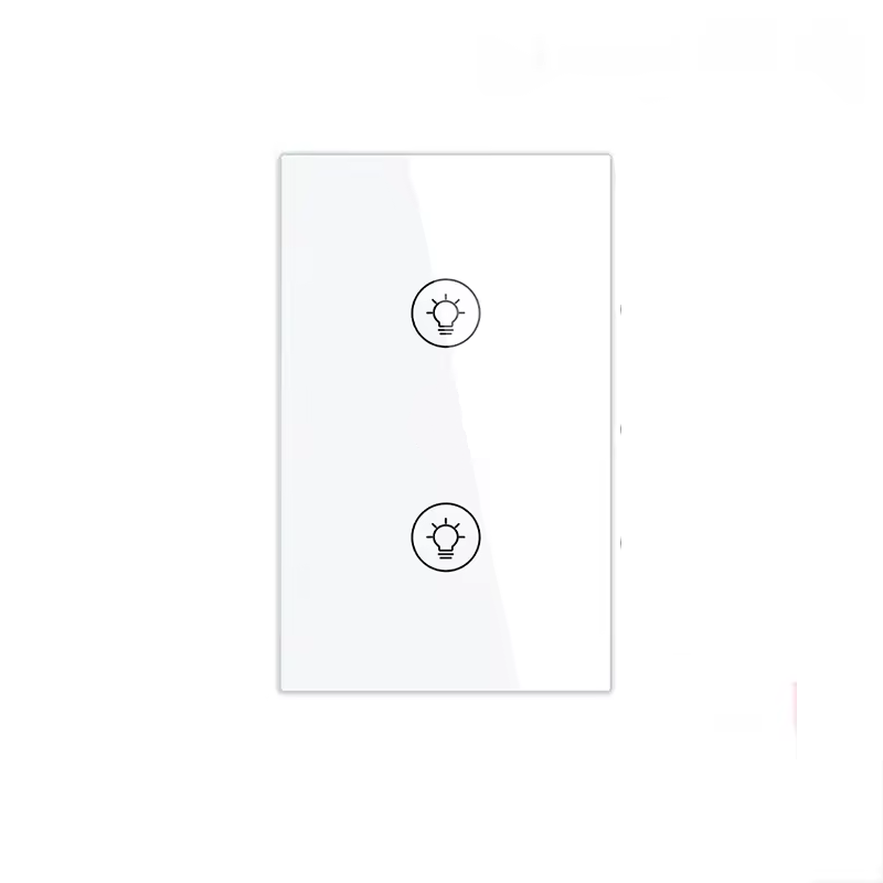 Smart Life Tuya WIFI 2CH Dimmer Light Switch | Live & Neutral Wire | White