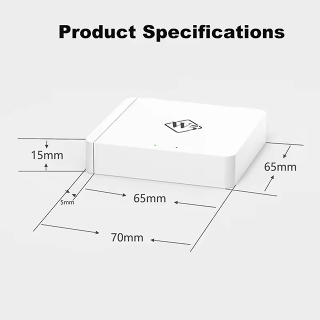 Smart Life Tuya Bluetooth BLE to WiFi Hub Gateway w/ Antenna | 5V