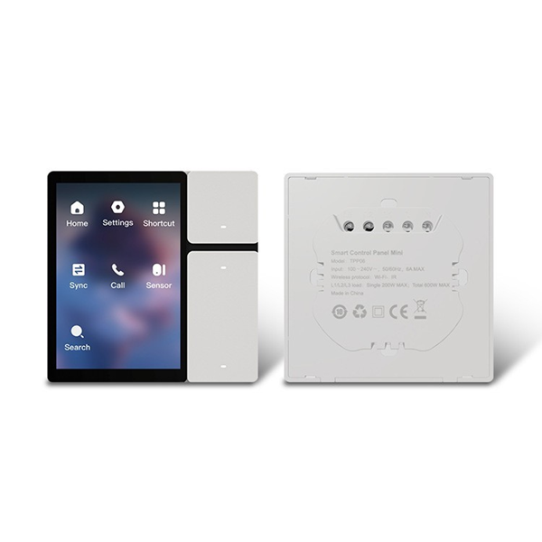Smart Life Tuya WIFI 3.5 inch In-Wall Touch Screen Control Panel w/ 3CH Relays & IR Remote Controller