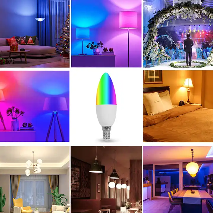 Smart Life Tuya WIFI 4W E14 RGB CCT LED Light Bulb | 2700K to 6500K | RGB