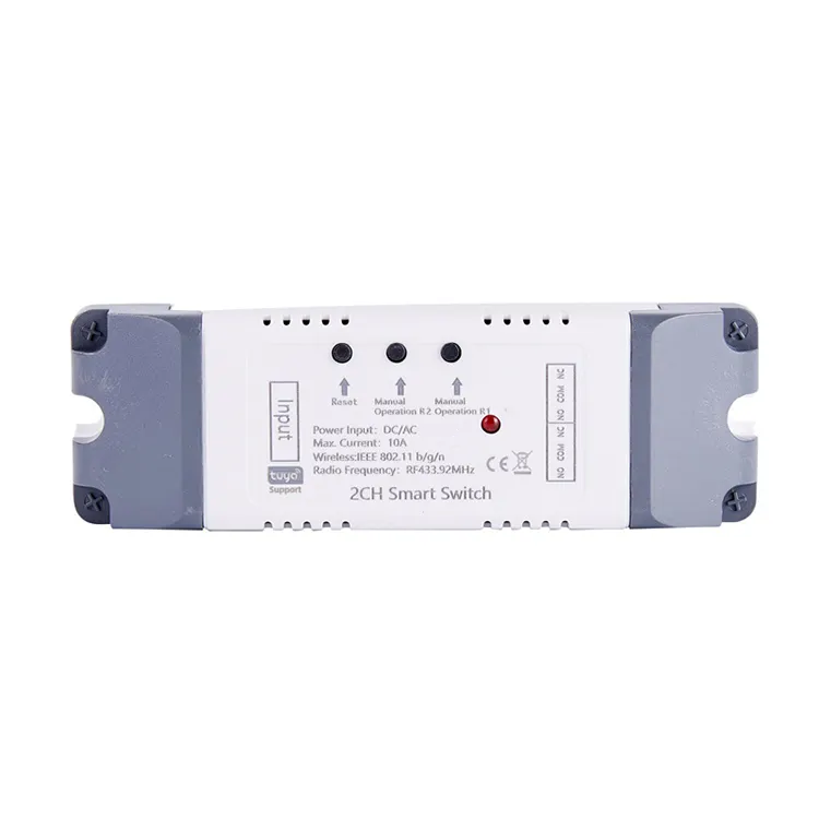 Smart Life Tuya WIFI 2CH 5V / 85-250V Door Gate Garage Opener Inching Relay Module w/ RF433Mhz